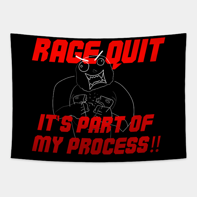 Rage Quit it's part of my process! Tapestry by Joselo Rocha Art