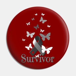 Survivor! Diabetes Awareness Ribbon Pin