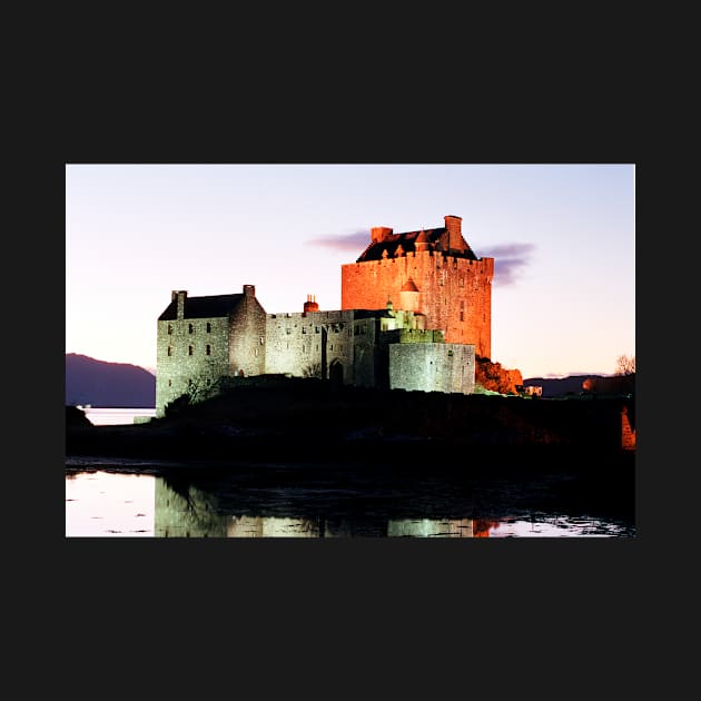 Eilean Donan Castle  at night , the Highlands ,  Scotland by goldyart