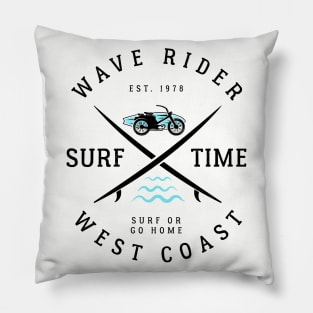 Wave Rider Surf Time Pillow