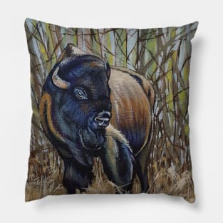 Buffalo Bison canadian animals Pillow