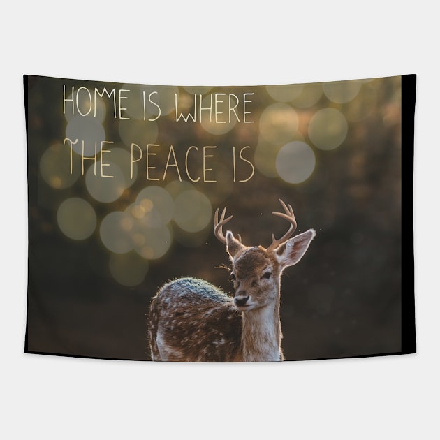 Home Is Where The Peace Is Tapestry by LanaBanana