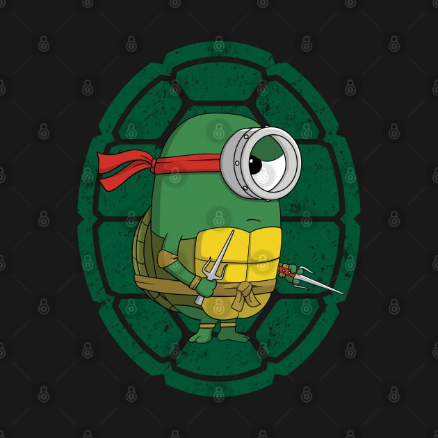Minion Turtle Raphael by KAdesignz