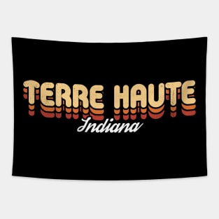 Retro Terre Haute Indiana Tapestry