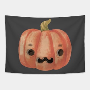 Watercolor Jack-O-Lantern Tapestry