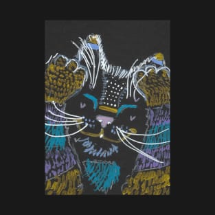 Colorful abstract happy cat T-Shirt