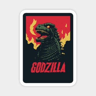 Raw Roaring Godzilla Magnet