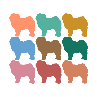 Chow Chow Rainbow Colored Dogs T-Shirt