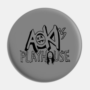 AOKI PLAYHOUSE - EDM rare cartoon edition black Pin