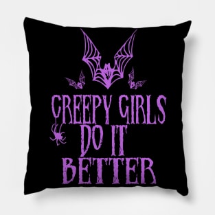 Creepy Girls Pillow