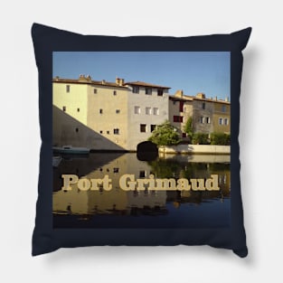 Port Grimaud, Provence, France Pillow