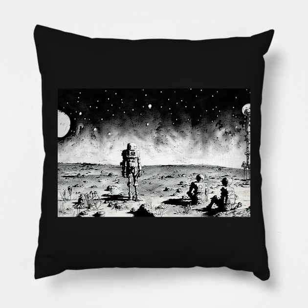 Hey Siri, how will we get home? Pillow by dystopiatoday