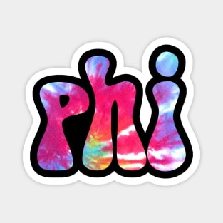 Tie Dye Phi Magnet