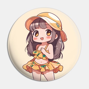 Cute anime girl in bikini Pin