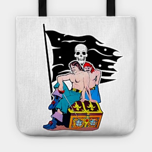 Pirate Flag and Treasure Chest Tote