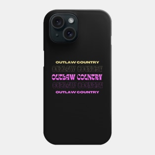 Outlaw Country // Typography Fan Art Design Phone Case