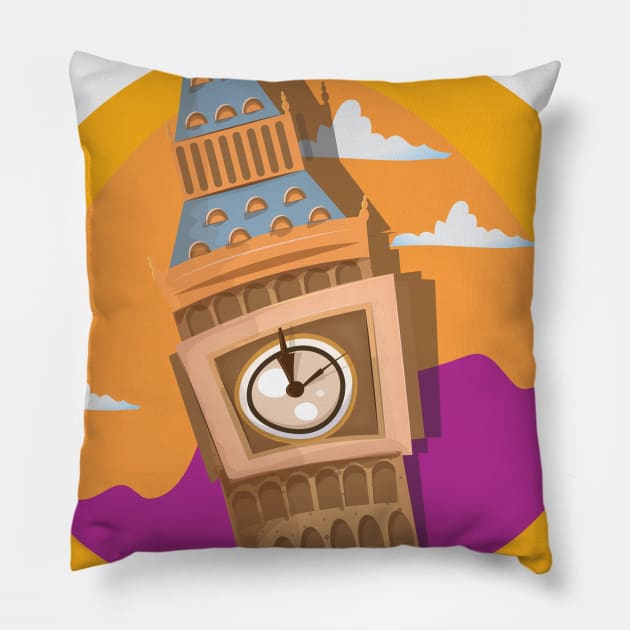 Big Ben Pillow by nickemporium1