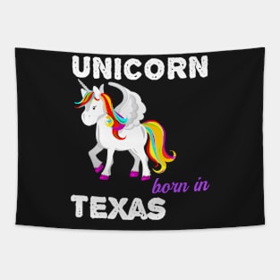 Unicorn Born In Texas Tapestry