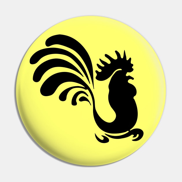 Rooster Chicken Cock Pin by carobaro