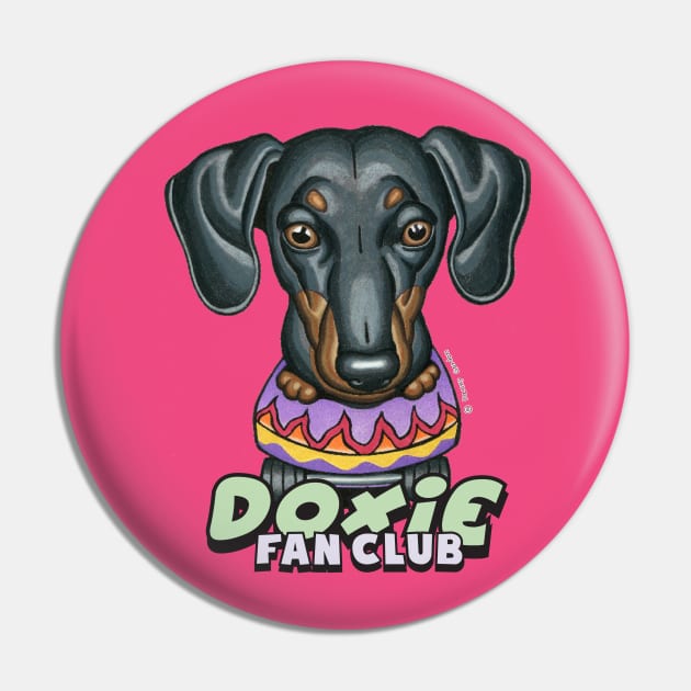 Cool skateboard Black Doxie Dachshund puppy on Purple Flame Skateboard Pin by Danny Gordon Art