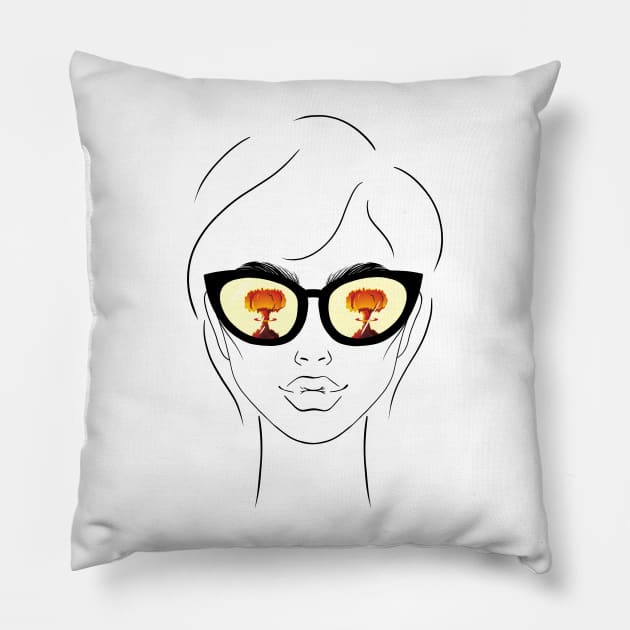 The Future's So Bright, I've got to Wear Shades Pillow by Marshmalone