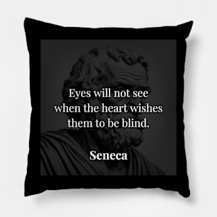 Seneca's Insight: How Desires Shape Our View Pillow