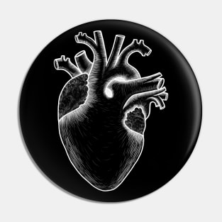 Human heart anatomy, I love my heart Pin