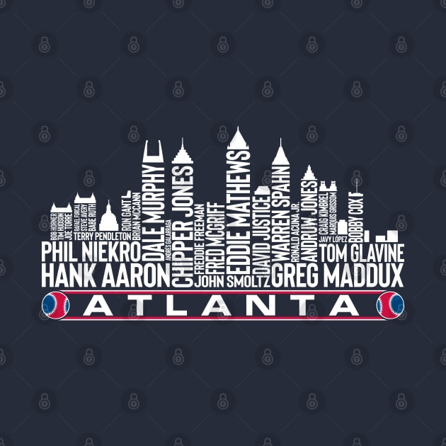 Atlanta Baseball Team All Time Legends, Atlanta City Skyline