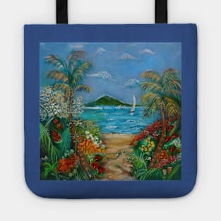 Tropical Sandy Beach Tote