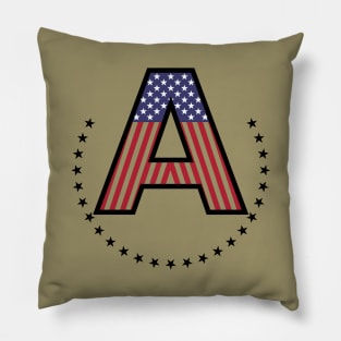 American Flag Vintage Pillow