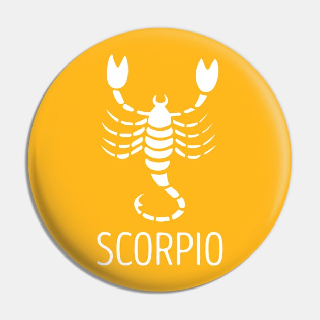 Astrological Zodiac Tee Shirts - Scorpio the Scorpion Pin by Nonstop Shirts