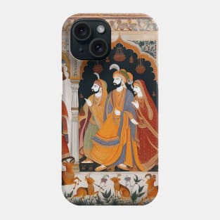 Vibrant Vistas: Celebrating Indian Elegance through Sari Textiles, Rajput Paintings, and More Phone Case