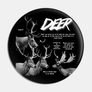 Deer Fun Facts Pin