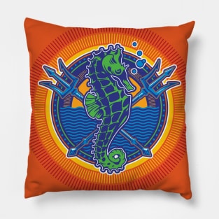 Sand & Salt Seahorse Sunrise Pillow