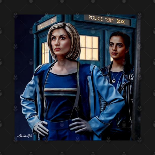 13th doctor / thasmin power couple by AlisiaArt