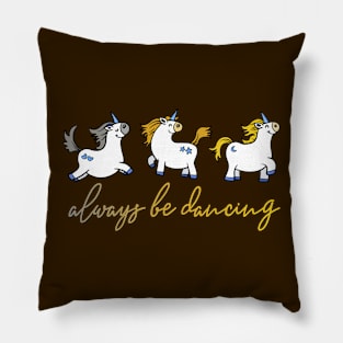 Dancing Unicorns Pillow