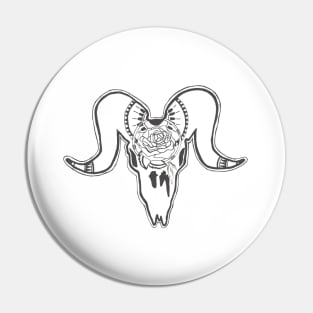 Goat Skull Pin