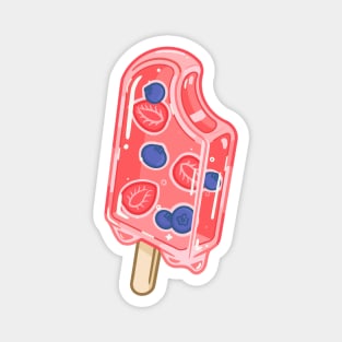 Strawberry blueberry popsicle Magnet