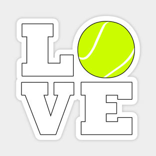 Tennis LOVE Tennis Player or Coach Sports Graphic Magnet