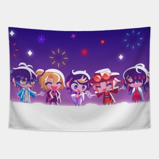 Luxiem & fireworks Tapestry