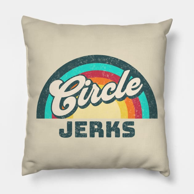 jerks vintage Pillow by Animal Paper Art