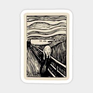 Edvard Munch The Scream Graphic Magnet