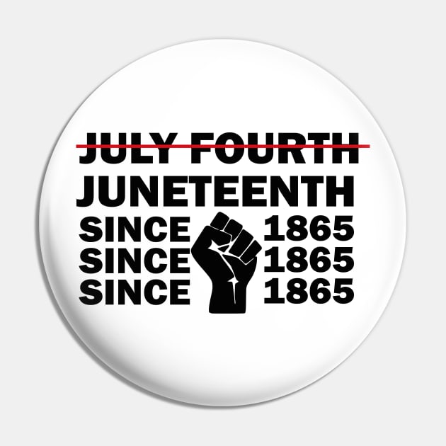 Juneteenth Independent Day Gift, July Fourth Design, African American Freedom Gift Pin by WassilArt