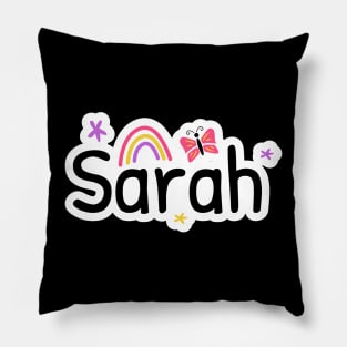 Sarah name cute design Pillow