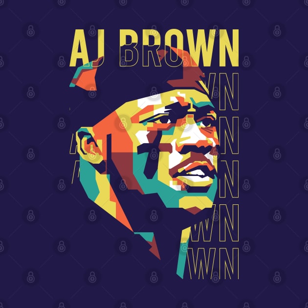 AJ Brown in WPAP Style 1 by pentaShop