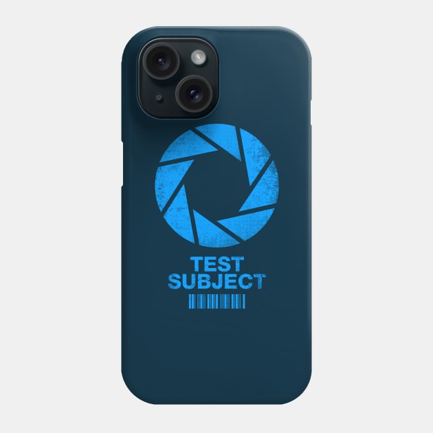 Aperture Science Test Subject -blue- Phone Case by R-evolution_GFX