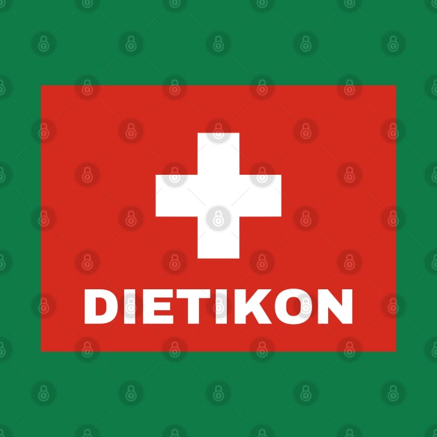 Dietikon City in Swiss Flag by aybe7elf