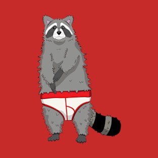 Underwear Raccoon T-Shirt