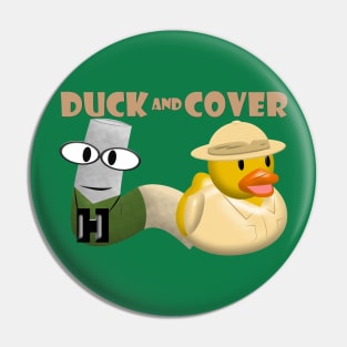 Duck and Cover Amazon Pin