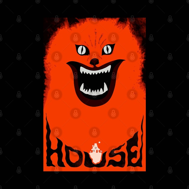 Hausu (House) - 1977 Japanese Experimental Comedy Horror Movie Poster by caseofstyle